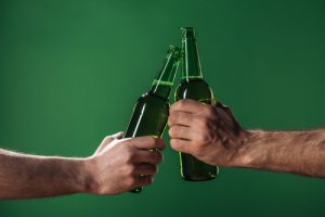 Beer Bottles Clinking Together